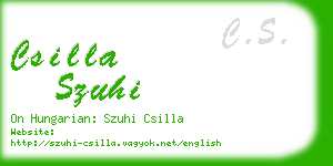 csilla szuhi business card